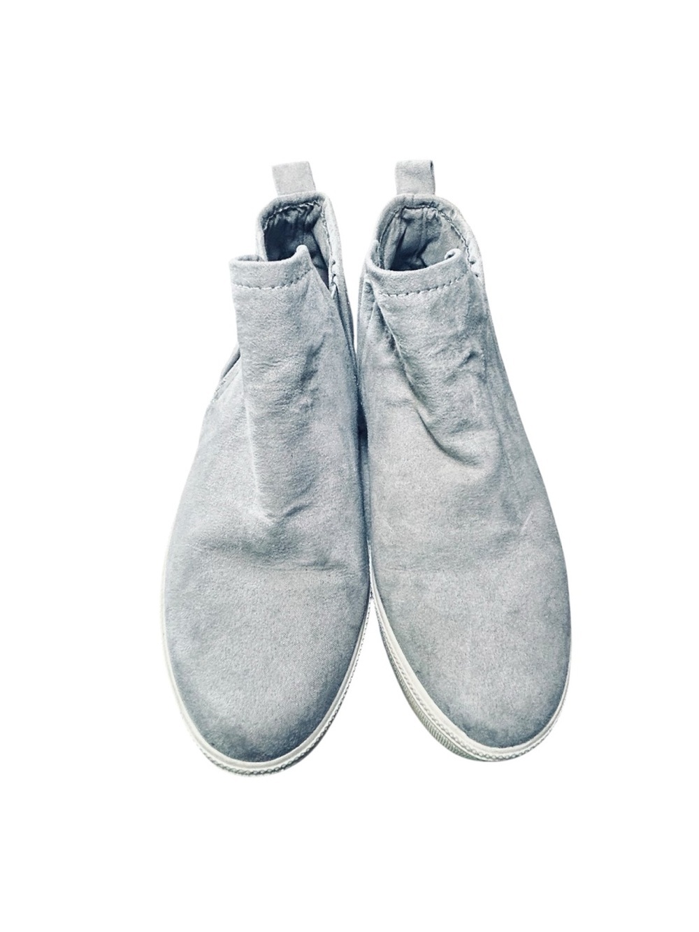 Dolce Vita Women's Light Gray Suede Ankle Booties